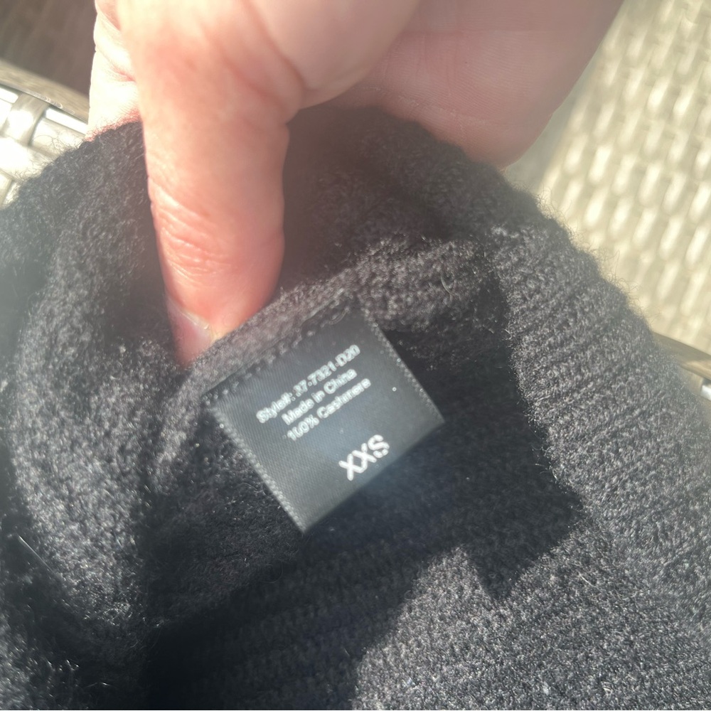 Jenni Kayne Cashmere Cocoon Cardigan Black XXS - Picture 3 of 5
